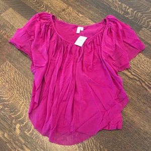 NEW! Daisy & Clover, Hot Pink Flowing Top, Sz S